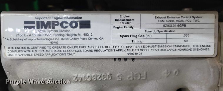 image for item EA2858 Tennant sweeper