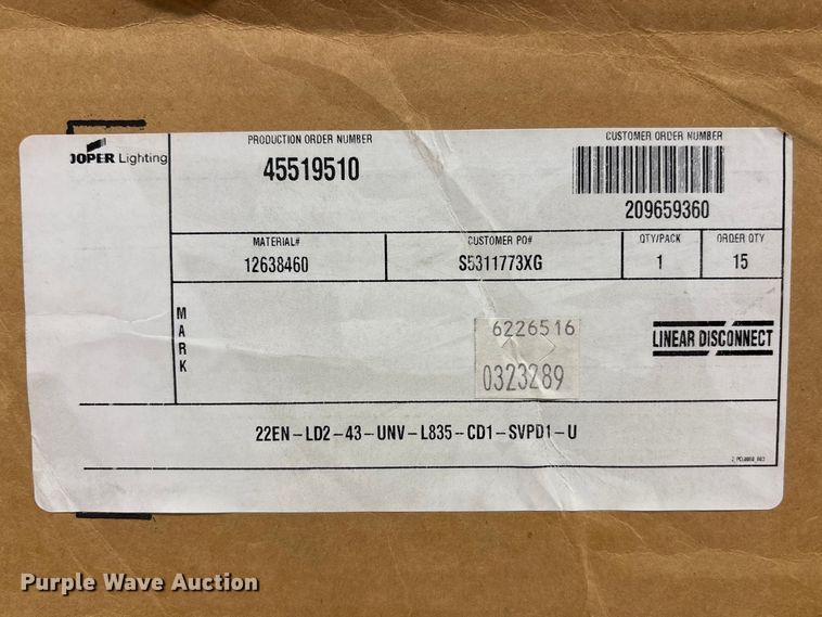 image for item EA4459 (11) light fixtures