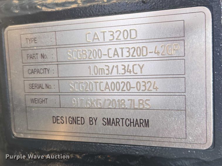 image for item EA5454 Smartcharm CAT320D excavator bucket