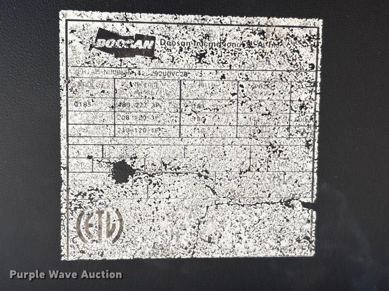 image for item EA7220 2011 Doosan G185 generator