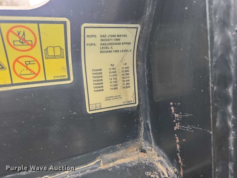 image for item EB1262 2004 Caterpillar TH460B telehandler