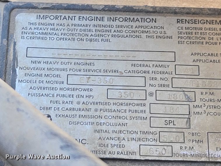 image for item EB1304 1995 Mack CH613 dump truck