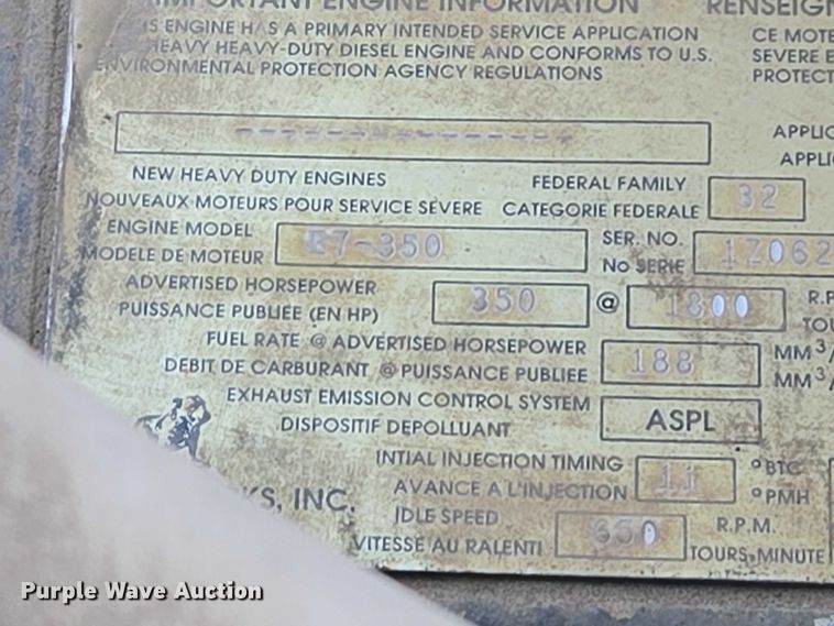 image for item EB1306 1992 Mack CH613 spreader truck