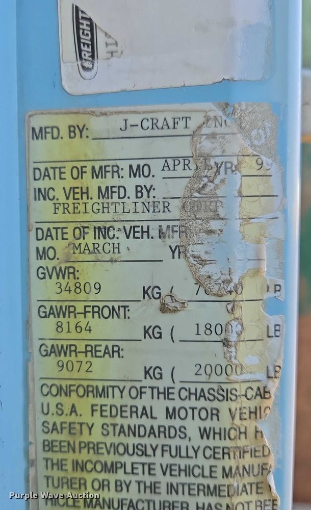 image for item EB1307 2000 Freightliner FLD dump truck