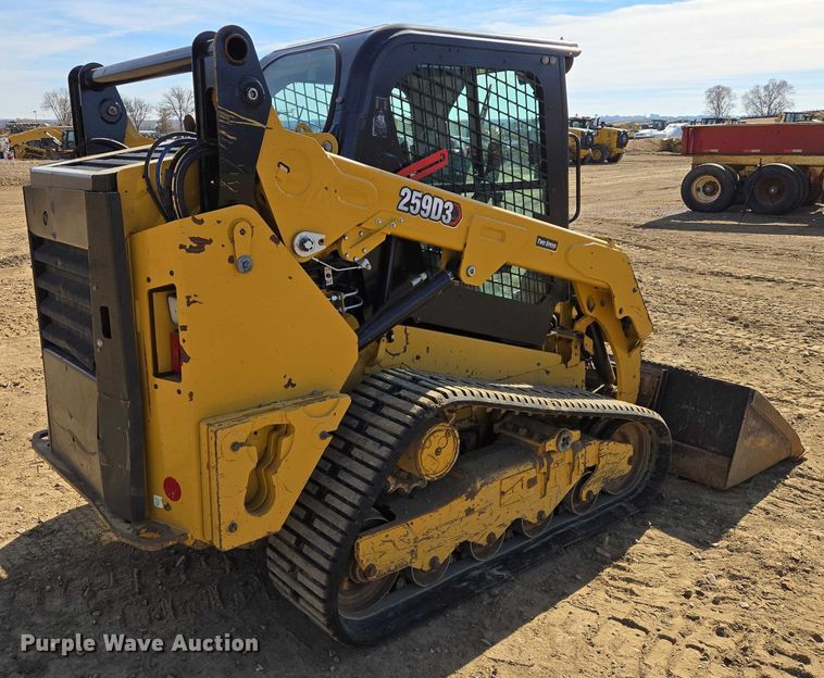image for item EB1335 2022 Caterpillar 259D3 tracked skid steer loader