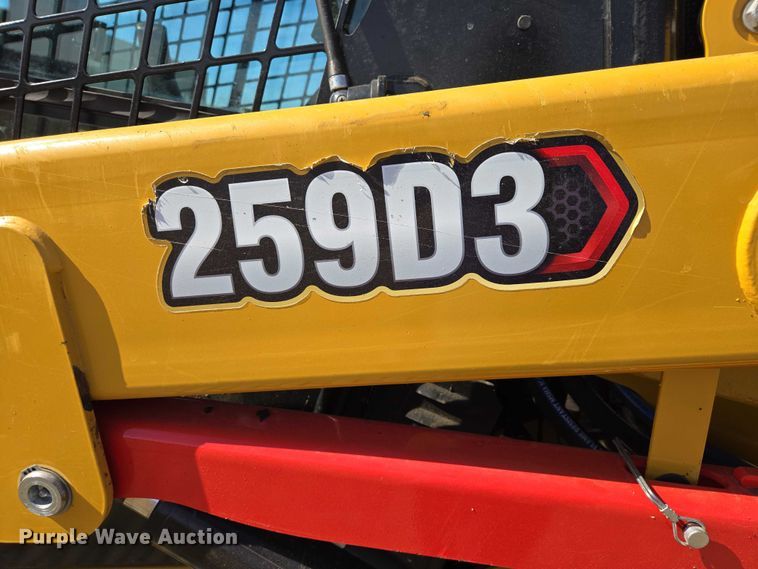image for item EB1335 2022 Caterpillar 259D3 tracked skid steer loader