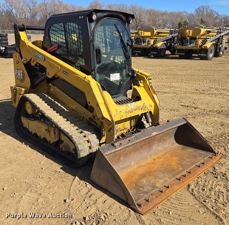 image for item EB1336 2022 Caterpillar 259D3 tracked skid steer loader