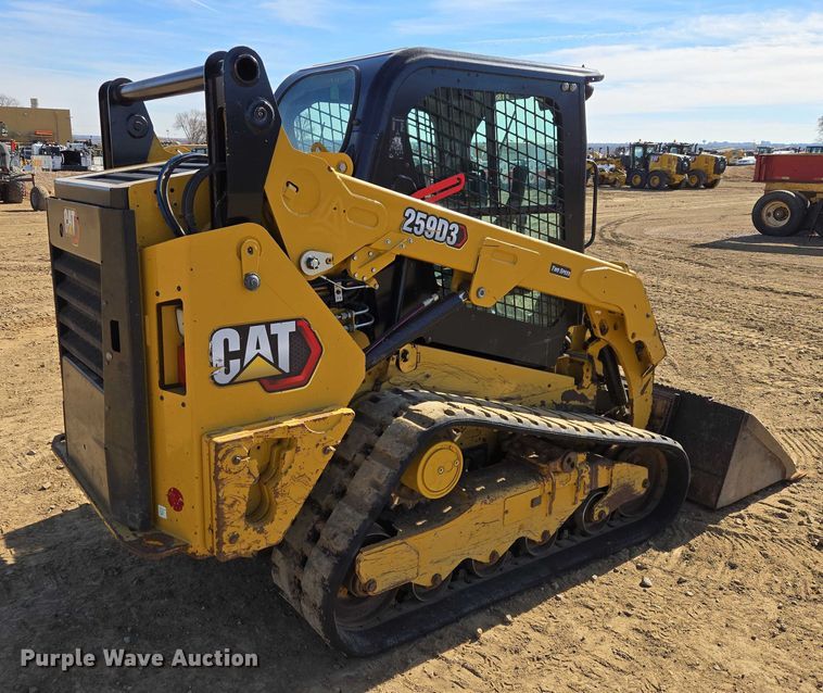 image for item EB1336 2022 Caterpillar 259D3 tracked skid steer loader