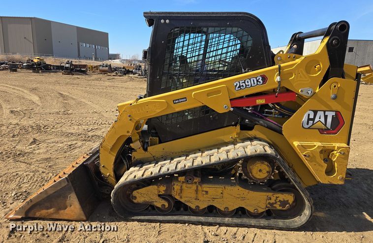 image for item EB1336 2022 Caterpillar 259D3 tracked skid steer loader