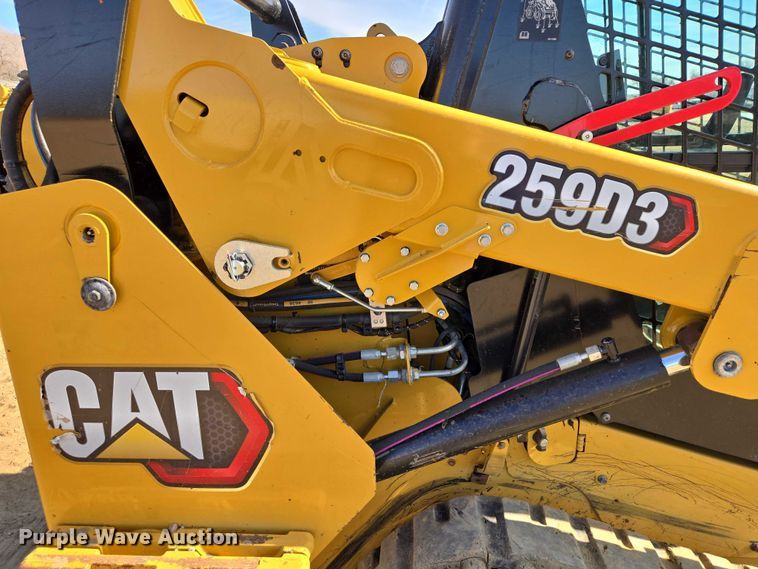 image for item EB1336 2022 Caterpillar 259D3 tracked skid steer loader