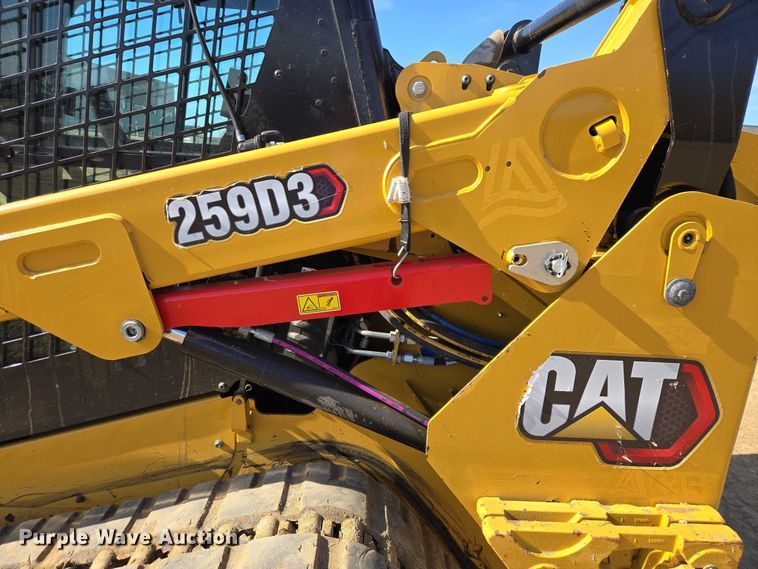 image for item EB1336 2022 Caterpillar 259D3 tracked skid steer loader