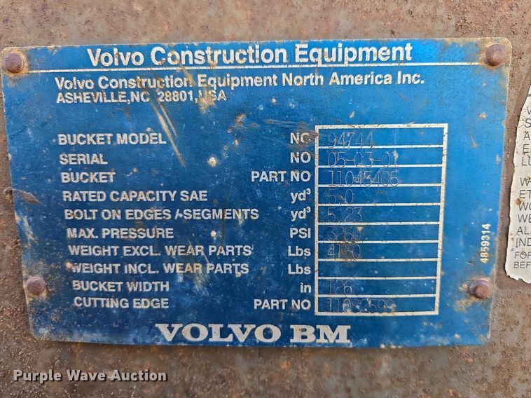 image for item EB1352 1996 Volvo L150C wheel loader