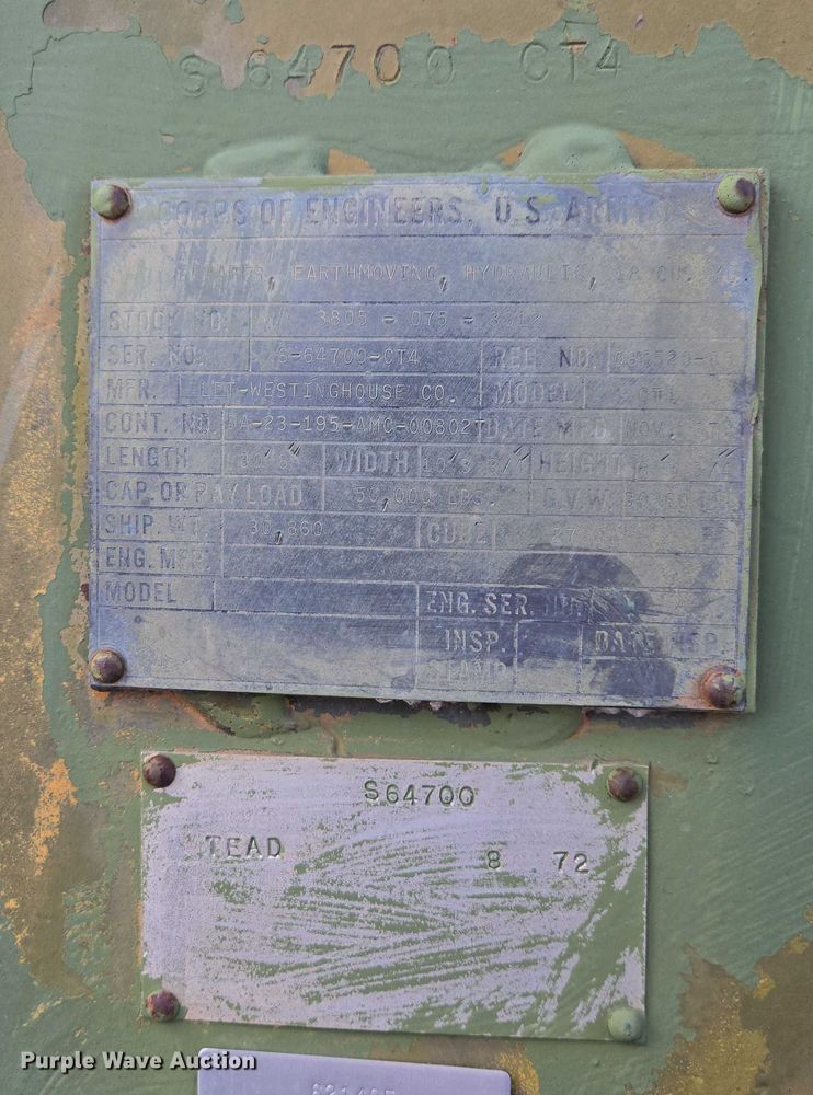 image for item EB1355 1967 Clark 290M scraper