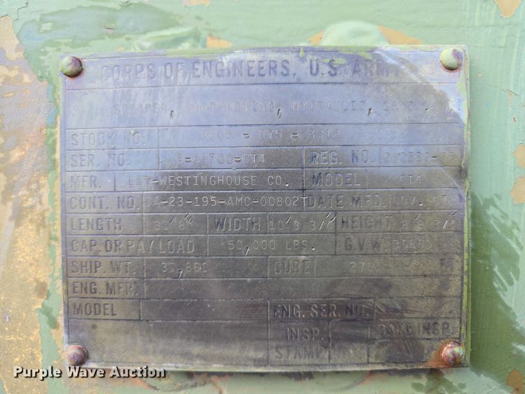 image for item EB1355 1967 Clark 290M scraper