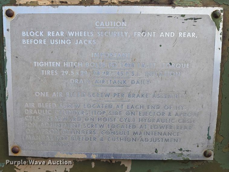 image for item EB1355 1967 Clark 290M scraper