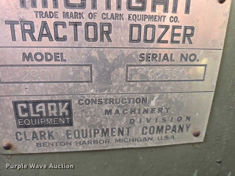 image for item EB1355 1967 Clark 290M scraper