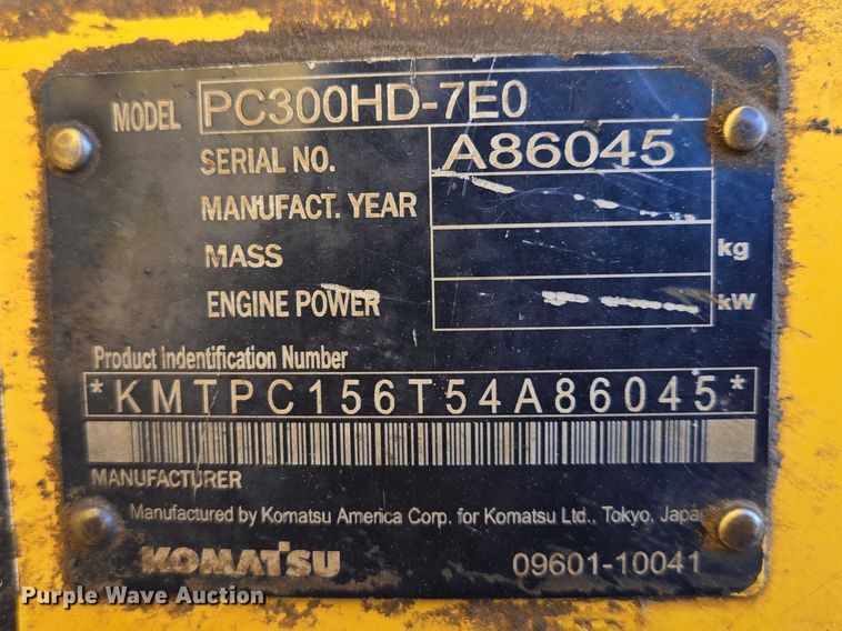 image for item EB1358 2006 Komatsu PC300HD-7E0 excavator