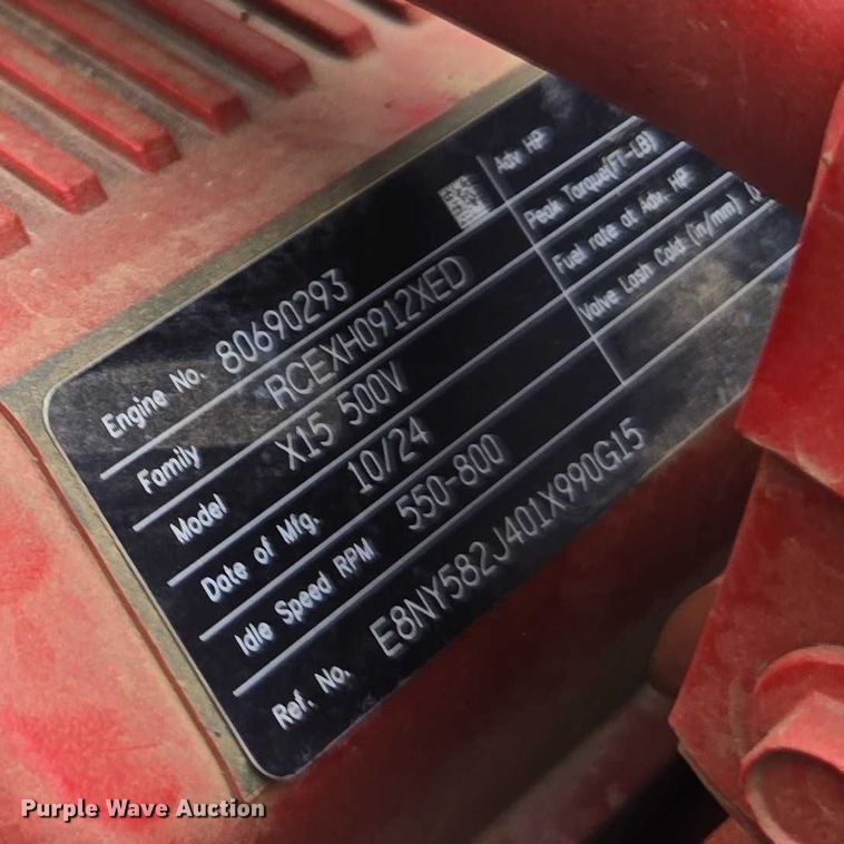 image for item EB6489 2025 Kenworth T880 dump truck