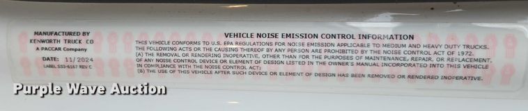 image for item EB6489 2025 Kenworth T880 dump truck