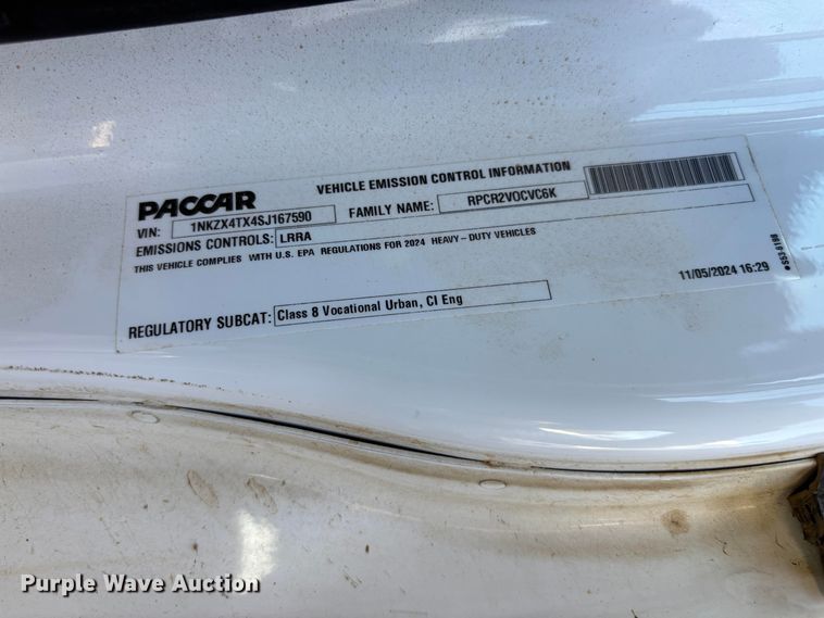 image for item EB6491 2025 Kenworth T880 dump truck