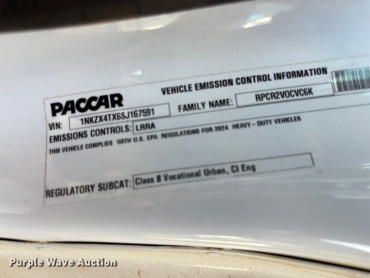 image for item EB6492 2025 Kenworth T880 dump truck