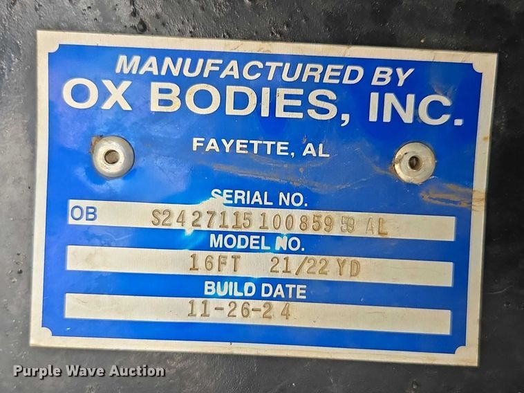 image for item EB6493 2025 Mack Granite dump truck