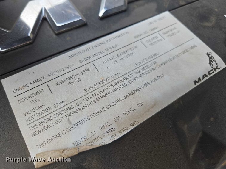 image for item EB6494 2025 Mack Granite dump truck