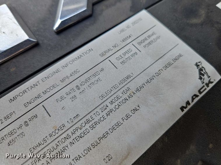 image for item EB6494 2025 Mack Granite dump truck