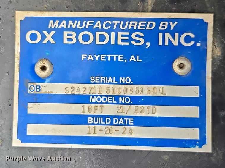 image for item EB6496 2025 Mack Granite dump truck