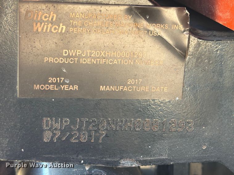 image for item ED5137 2017 Ditch Witch JT20 directional boring unit