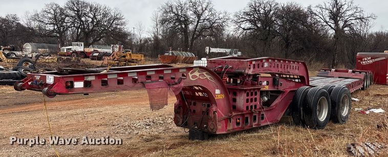 image for item EE0097 1986 Siebert lowboy equipment trailer
