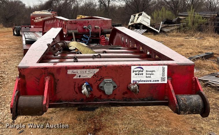 image for item EE0097 1986 Siebert lowboy equipment trailer