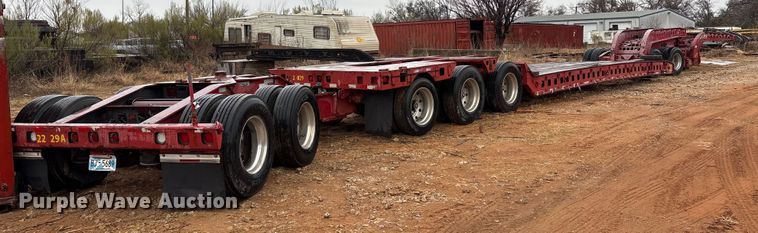 image for item EE0097 1986 Siebert lowboy equipment trailer