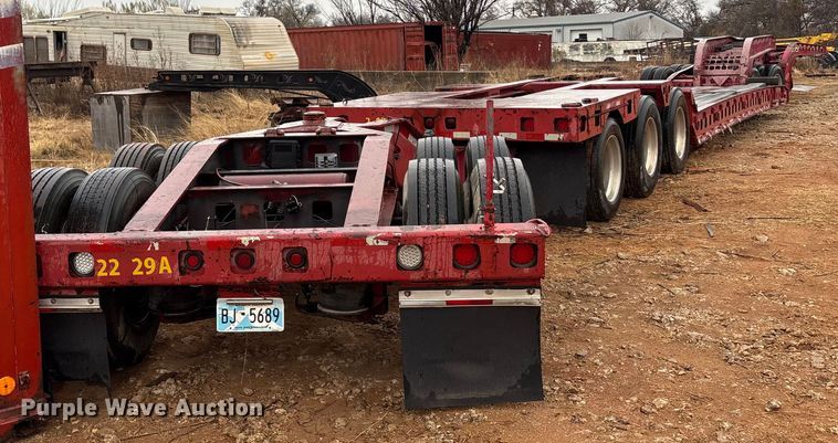 image for item EE0097 1986 Siebert lowboy equipment trailer