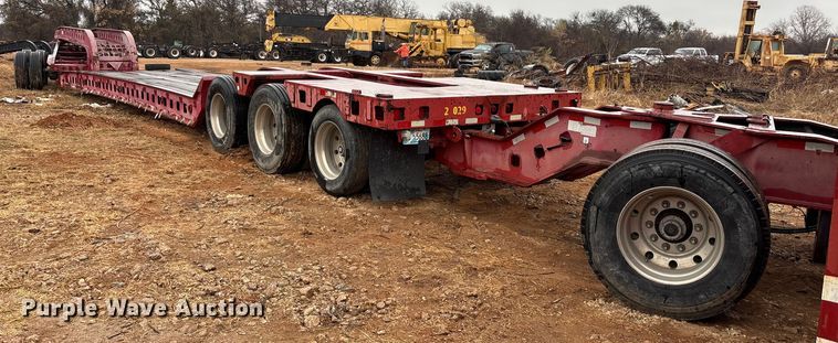 image for item EE0097 1986 Siebert lowboy equipment trailer