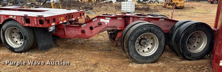 image for item EE0097 1986 Siebert lowboy equipment trailer