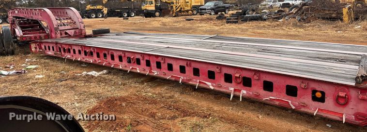 image for item EE0097 1986 Siebert lowboy equipment trailer