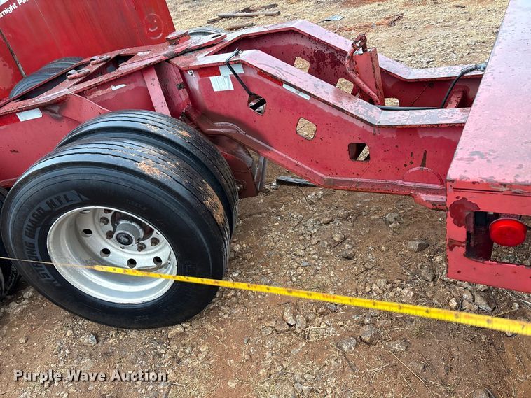 image for item EE0097 1986 Siebert lowboy equipment trailer