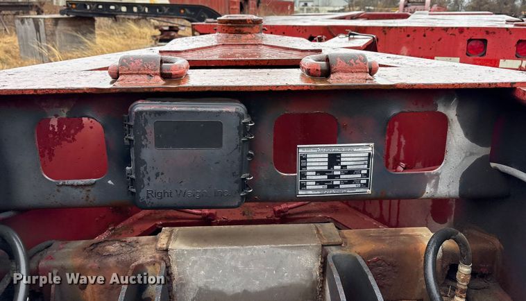 image for item EE0097 1986 Siebert lowboy equipment trailer
