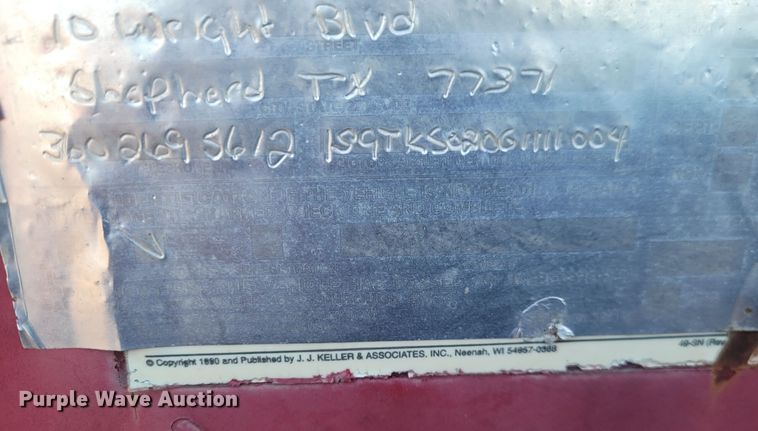 image for item EE0097 1986 Siebert lowboy equipment trailer