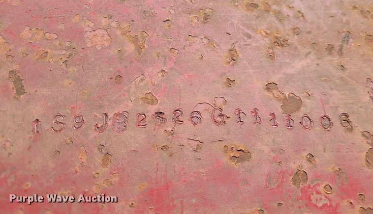 image for item EE0097 1986 Siebert lowboy equipment trailer