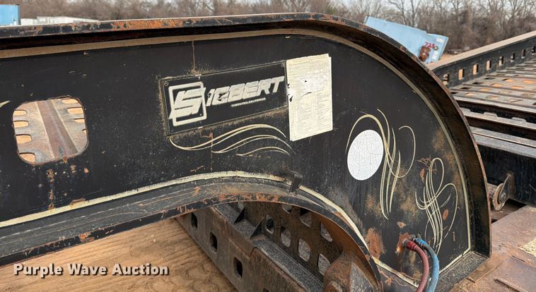 image for item EE0098 1987 Siebert lowboy equipment trailer