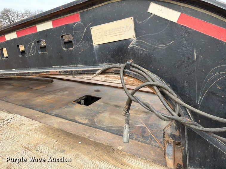image for item EE0098 1987 Siebert lowboy equipment trailer