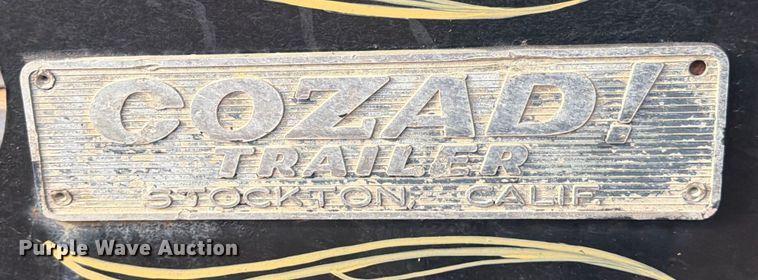 image for item EE1413 1995 Cozad lowboy equipment trailer