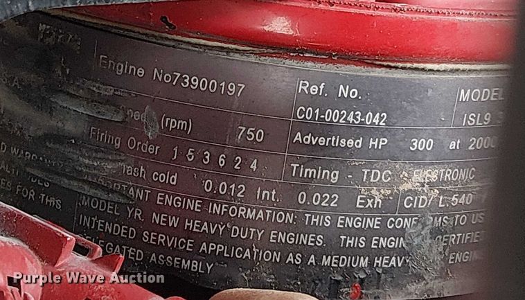 image for item EE5168 2016 Wayne Freightliner M2 street sweeper truck