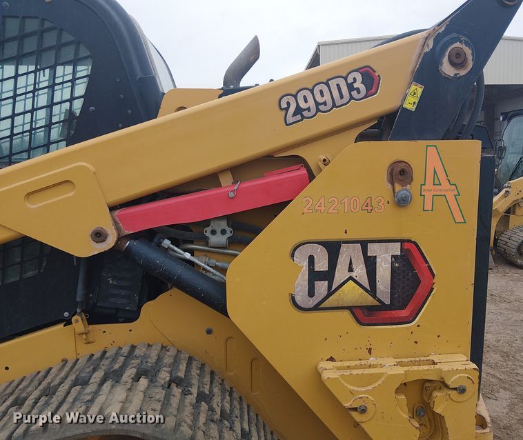 image for item EE5169 2021 Caterpillar 299D3 tracked skid steer loader