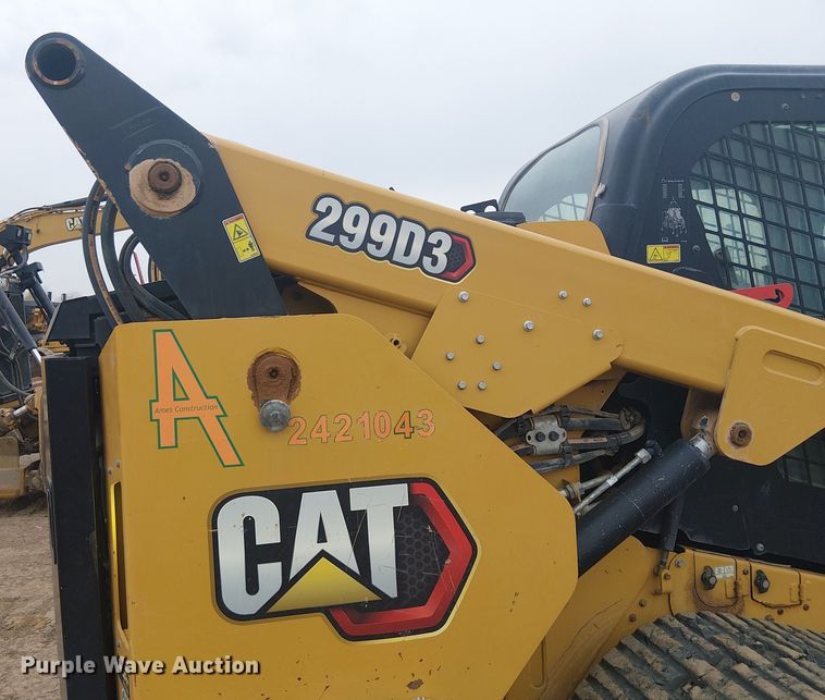 image for item EE5169 2021 Caterpillar 299D3 tracked skid steer loader