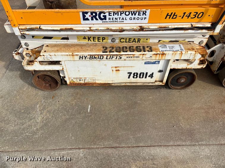 image for item EF1004 2017 Hy-Brid Lifts HB-1430 scissor lift