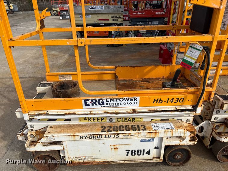 image for item EF1004 2017 Hy-Brid Lifts HB-1430 scissor lift