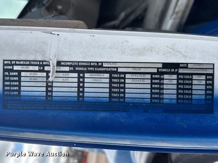 image for item EF2434 2005 Sterling Truck L-Line ready mix truck